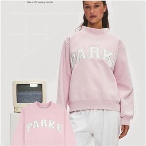 PARKE Sprinkle Pink Mockneck Fleece Small/Medium